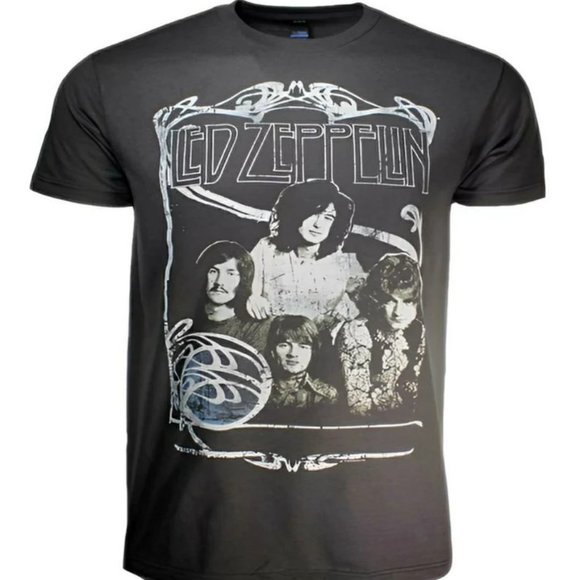 Gildan Tops Mens Led Zeppelin 969 Promo Tshirt Led Zeppelin Shirts